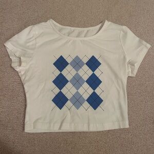 Argyle top